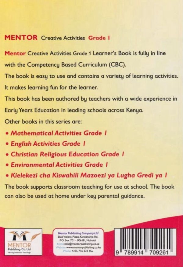 Mentor Creative Activities Grade 1 (Rationalised)