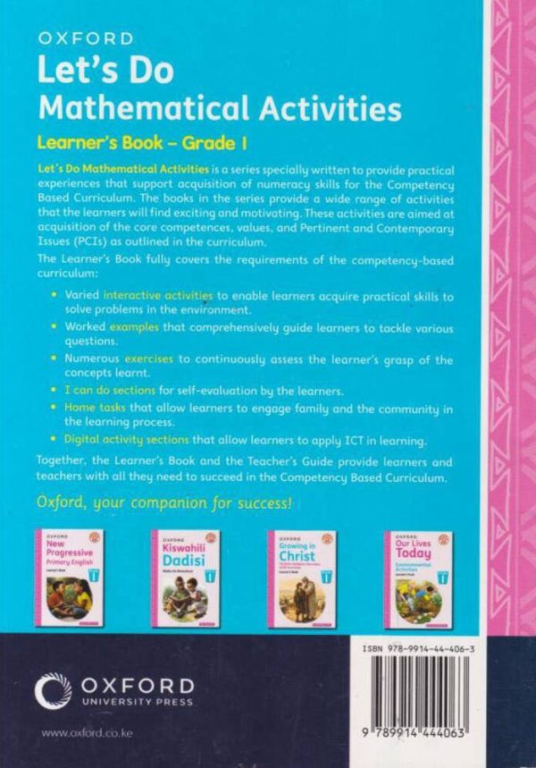 Oxford Let’s Do Maths Activities Grade 1 (Rationalised)
