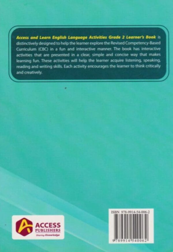 Access & Learn English Language Grade 2 (Rationalised)