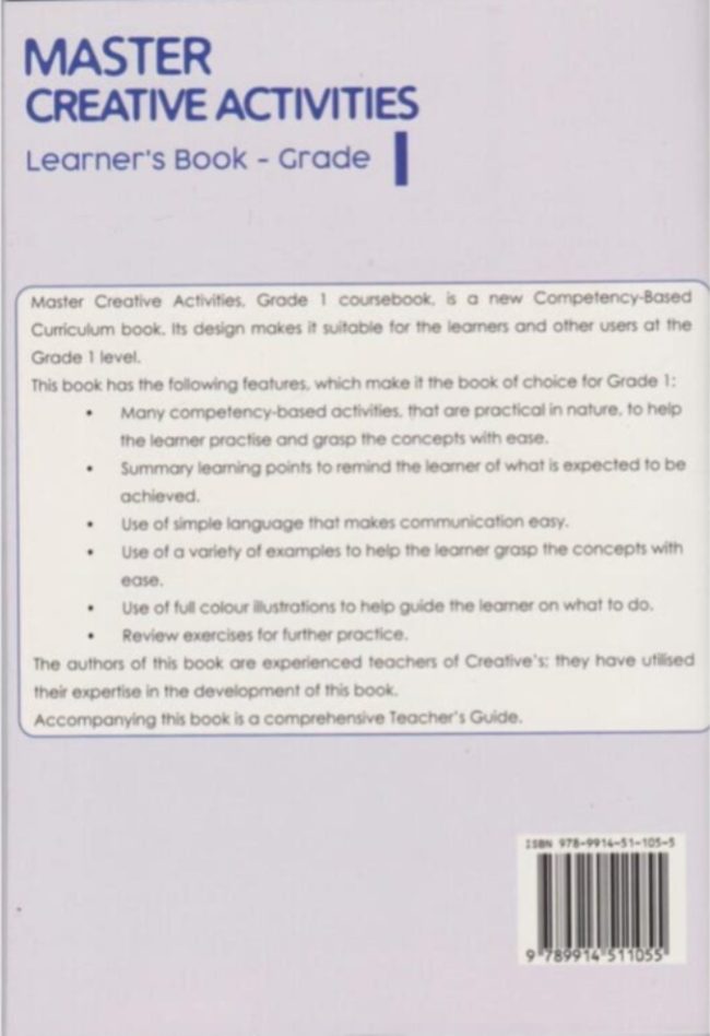Booklyst Master Creative Activities Grade 1 (Rationalised)