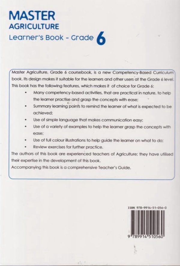 Booklyst Master Agriculture Grade 6 (Rationalised)