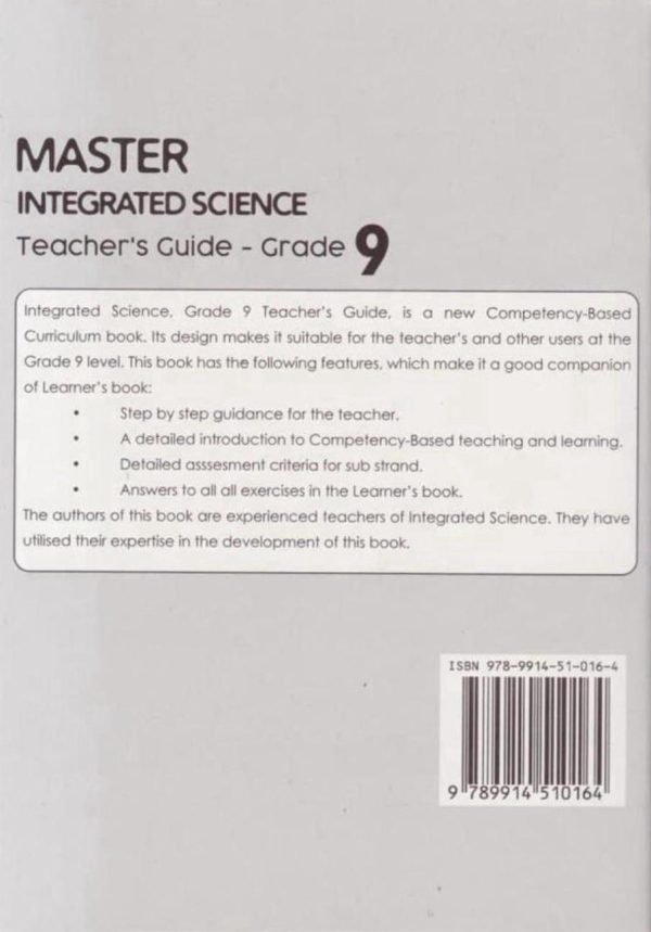 Booklyst Master Integrated Science Grade 9 TG