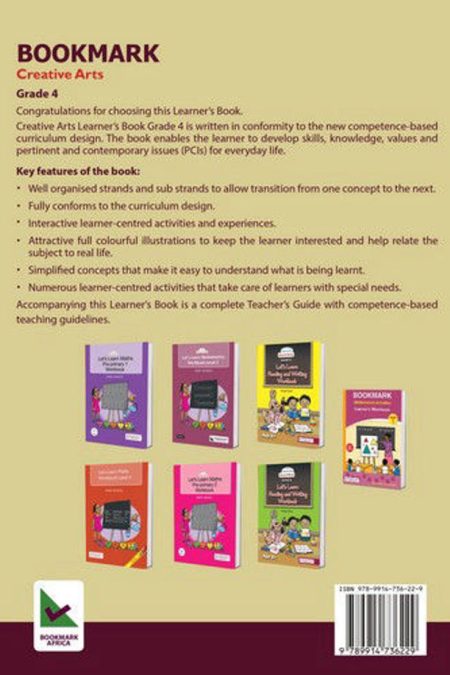 Bookmark_Creative_Arts_Grade_4