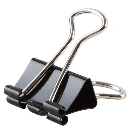 Black Binder Clips Dingli 15mm – Strong Clips for Office & School