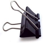 Black Binder Clips Dingli 41mm – Strong Clips for Office & School