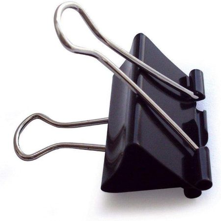 Black Binder Clips Dingli 41mm – Strong Clips for Office & School
