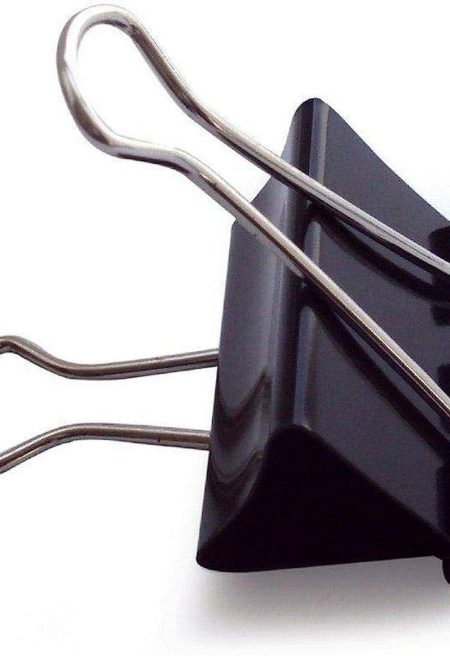 Black Binder Clips 41mm – Strong Office Paper Clips