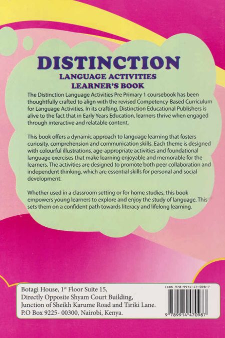 Distinction-Language-Activities-Pre-Primary-1-B-Rationalised-Riki-Bookshop