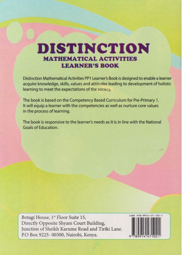 Distinction Mathematical Activities PP1 (Rationalised)