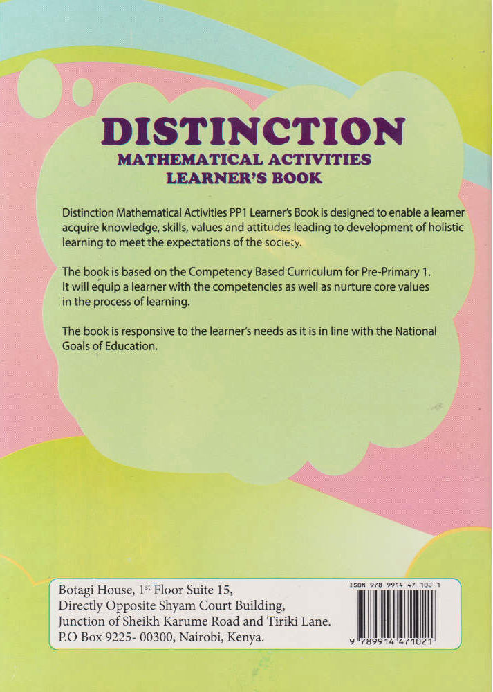 Distinction Mathematical Activities PP1 (Rationalised)
