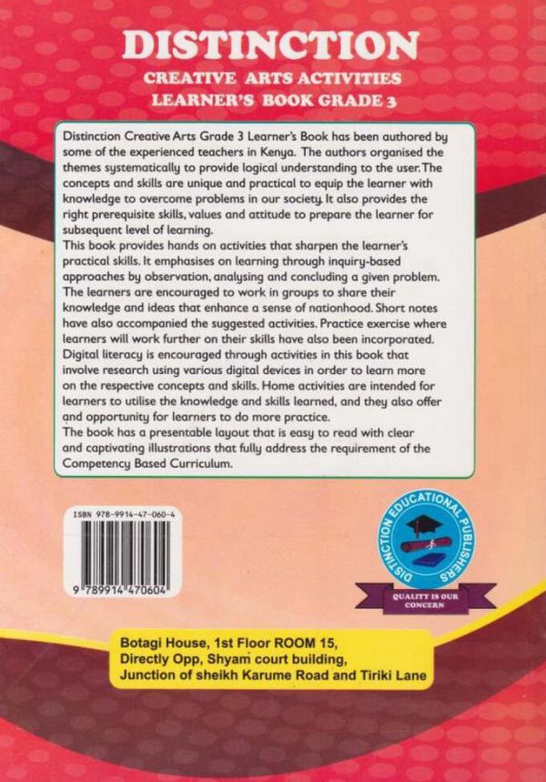 Distinction Creative Activities Grade 3 (Rationalised)