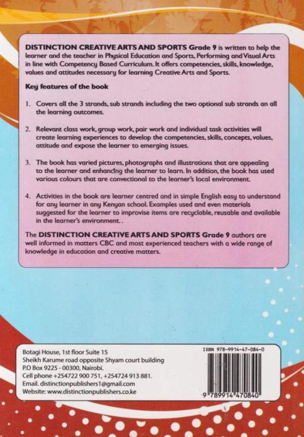 Distinction Creative Arts & Sports Grade 9 (Rationalised)