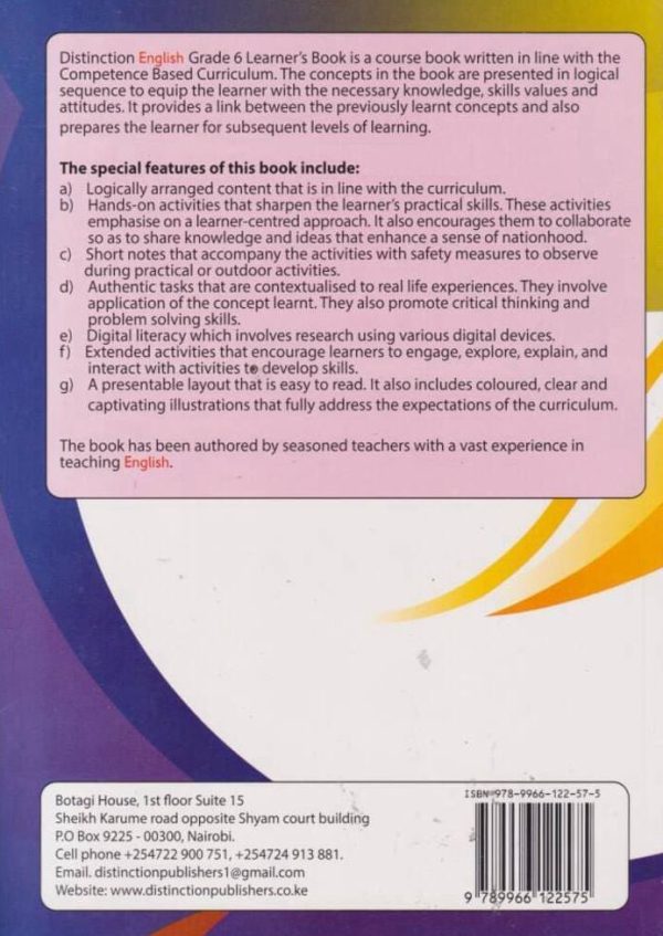 Distinction English Grade 6 (Rationalised)
