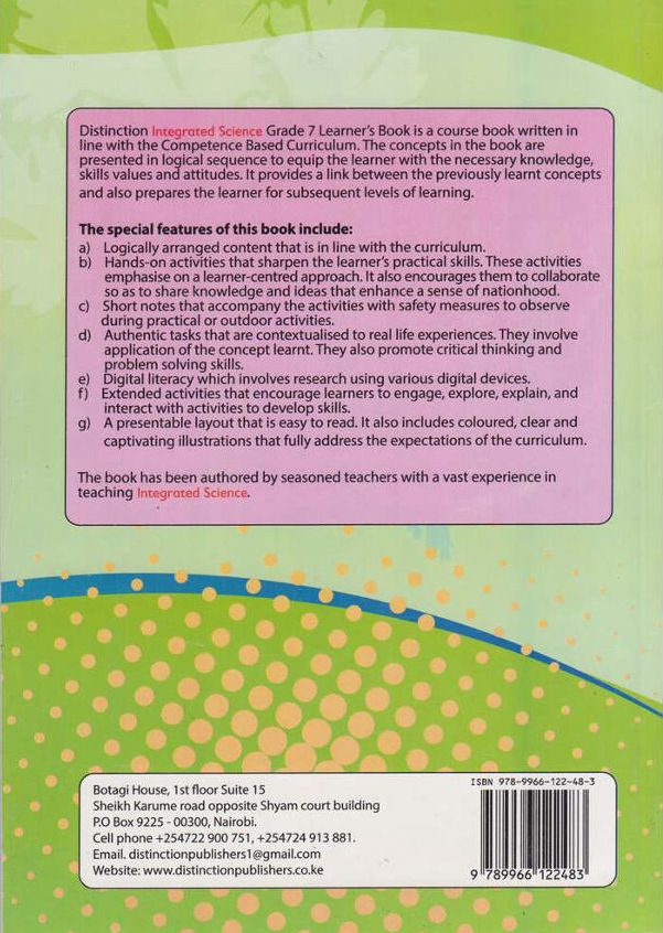 Distinction Integrated Science Grade 7 (Rationalised)