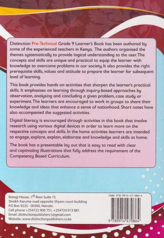 Distinction Pre-Technical Studies Grade 9 (Rationalised)