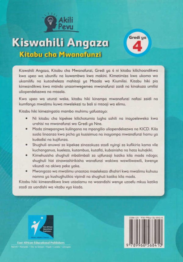 EAEP Akili Pevu Kiswahili Angaza Grade 4 (Rationalised)
