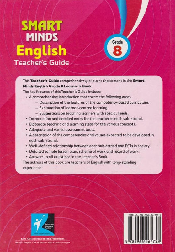 EAEP Smart Minds English Grade 8 Teacher's Guide