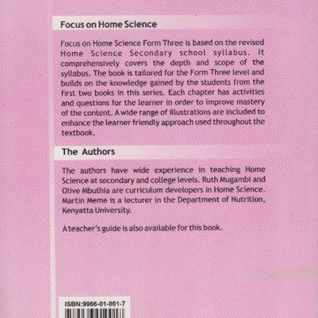 Focus-on-Home-Science-Form-3-Riki-Bookshop