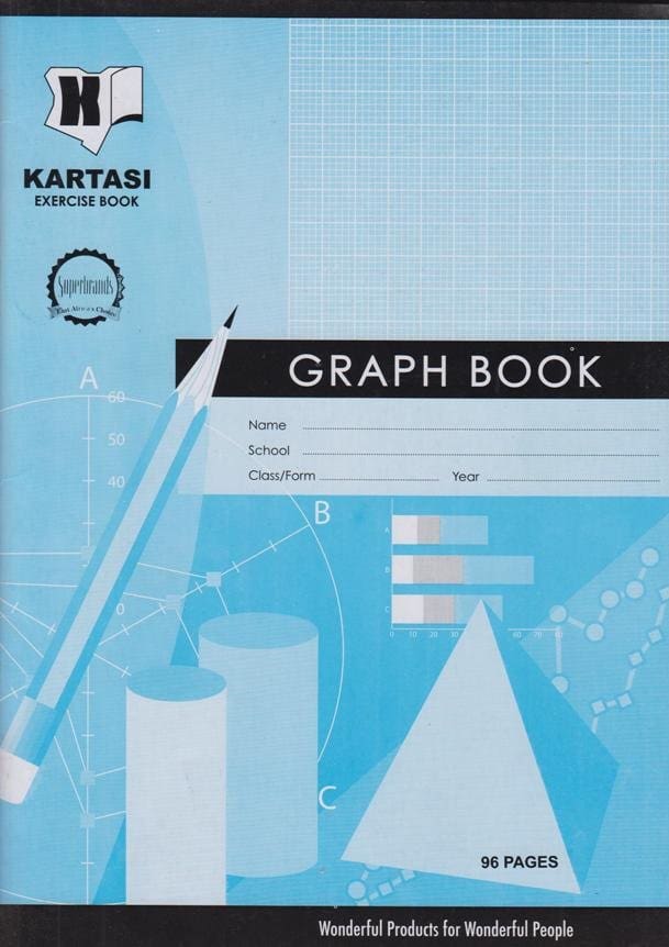 Kartasi A4 96pg Graph Exercise Book