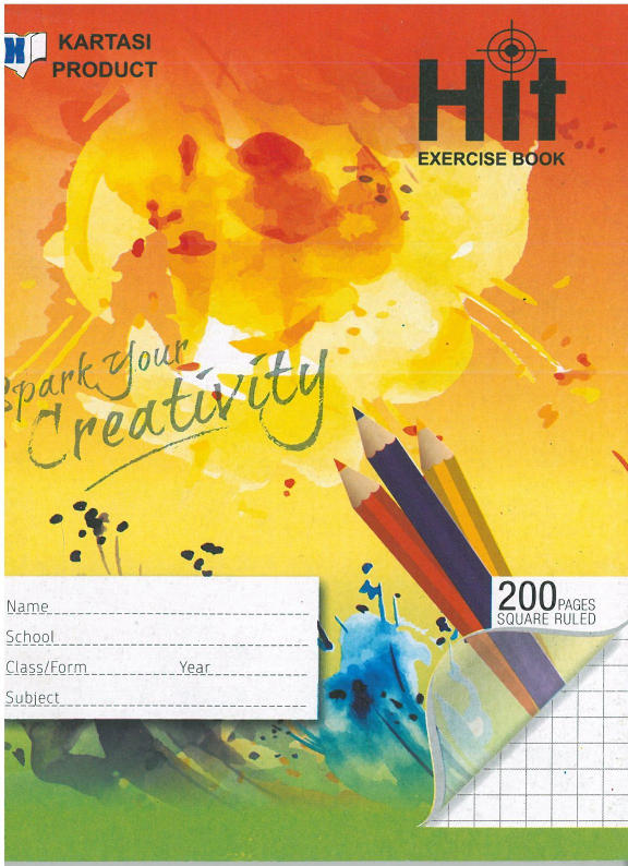 Kartasi A5 200pg Exercise Book – Square Ruled