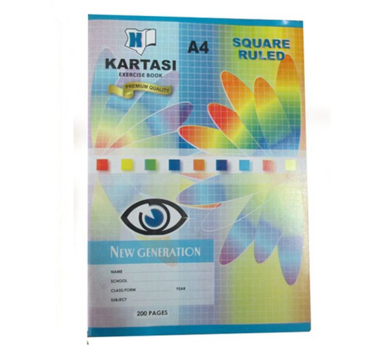 Kartasi HIT A4 200pg Exercise Book – Square Ruled