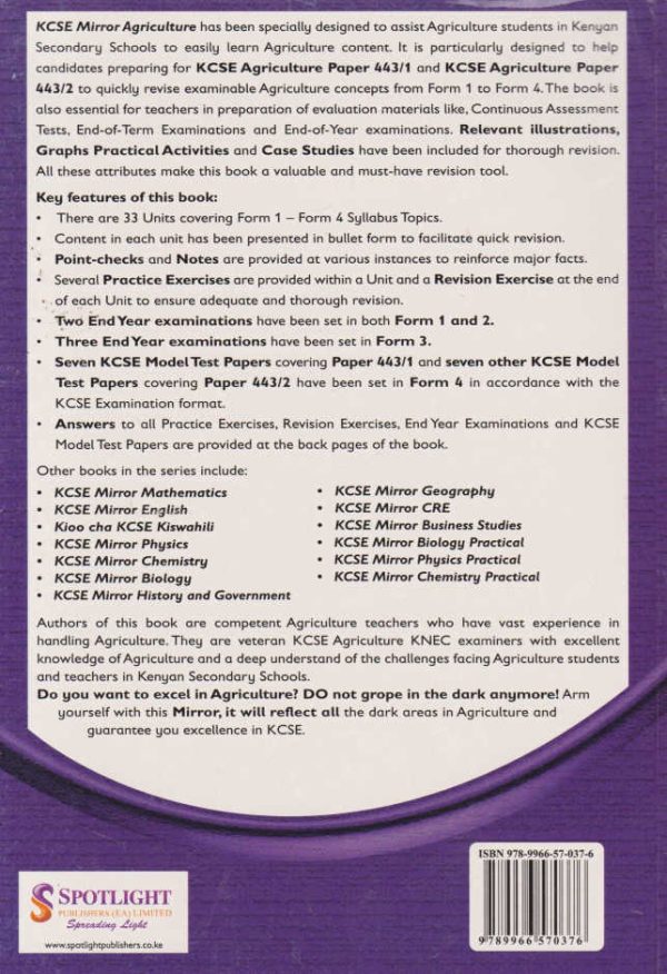 KCSE Mirror Agriculture (Spotlight)