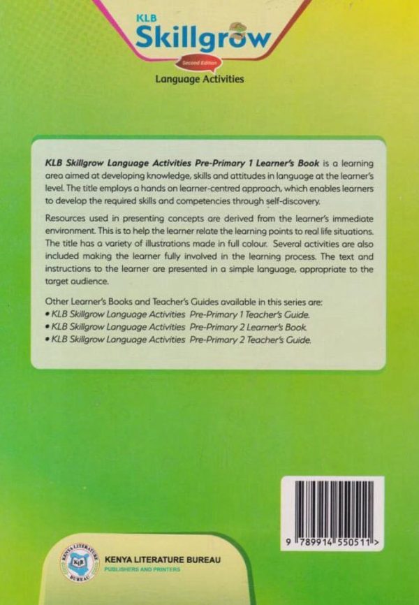 KLB Skillsgrow Language Activities PP1 (Rationalised)