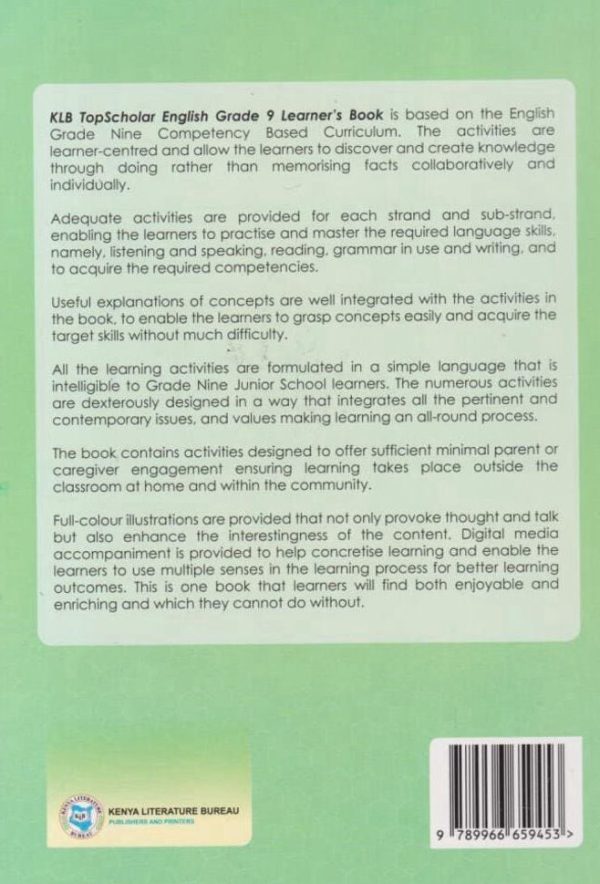 KLB Top Scholar English Grade 9 (Rationalised)