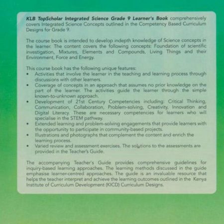 KLB_Top_Scholar_Integrated_Science_Grade_9_Back