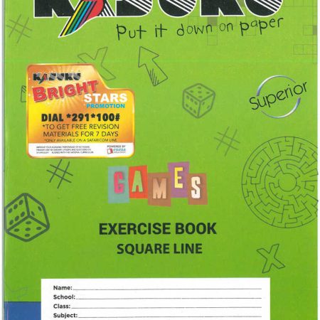 Kasuku Superior A4 120pg Exercise Book – Square Ruled