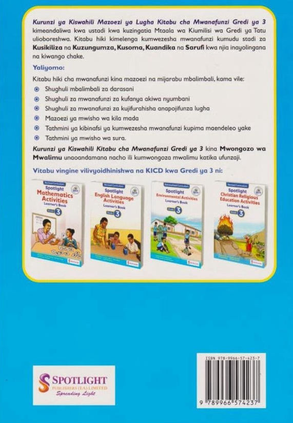 Spotlight Kurunzi ya Kiswahili Grade 3 (Rationalised)