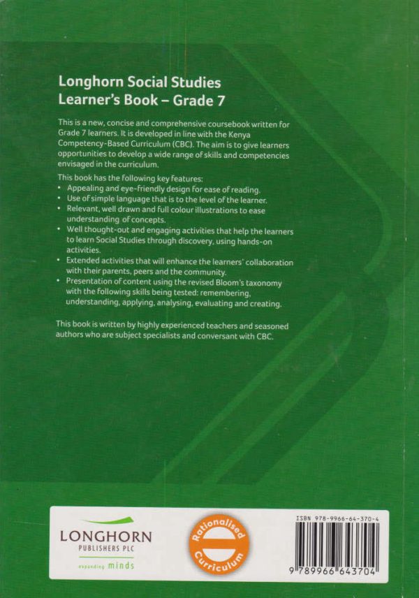 Longhorn Social Studies Grade 7 (Rationalised)