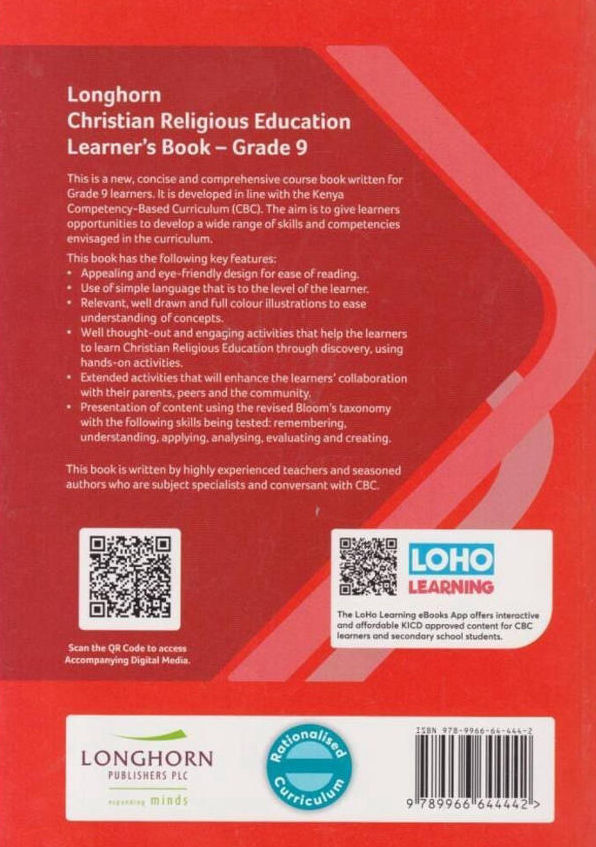 Longhorn CRE Grade 9 (Rationalised)