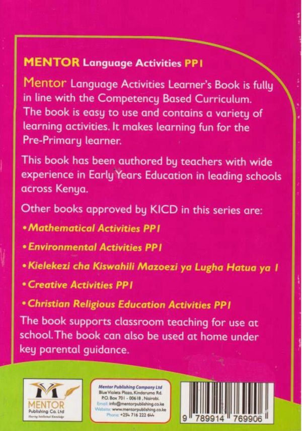 Mentor Language Activities PP1 (Rationalised)