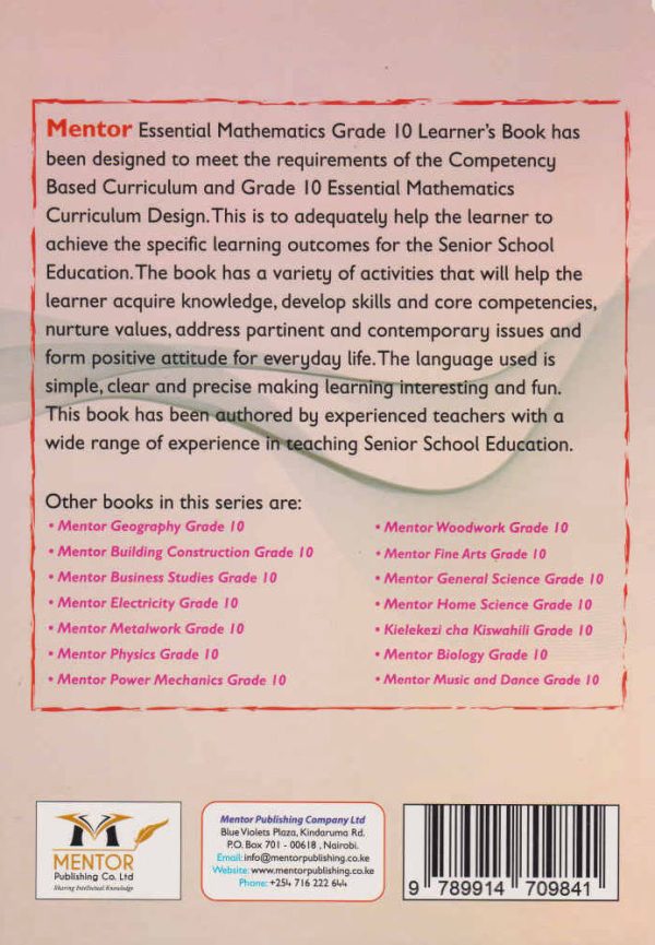 Mentor Essential Mathematics Grade 10