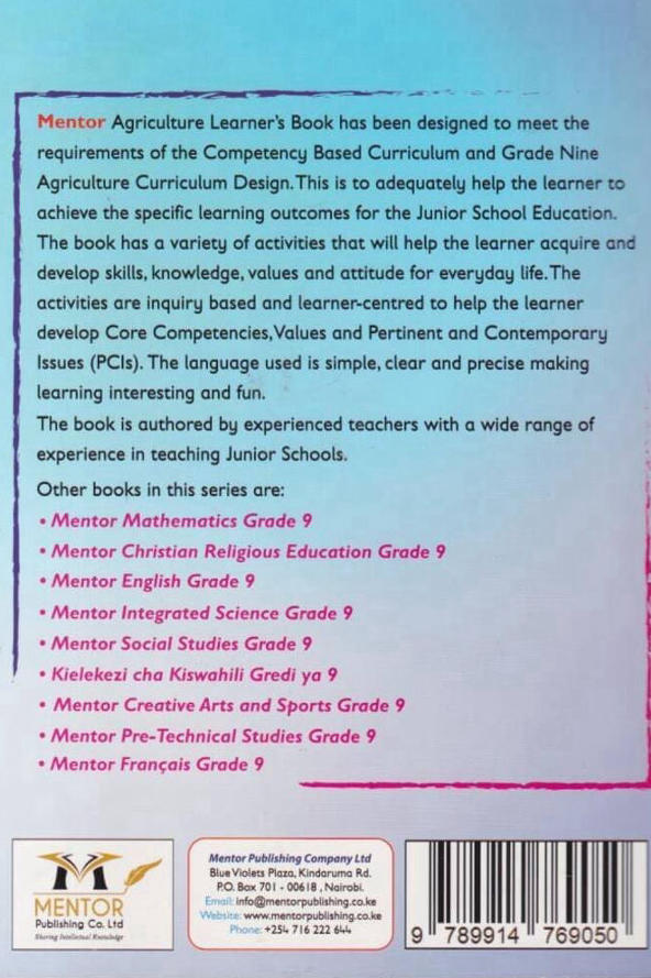 Mentor Agriculture Grade 9 (Rationalised)