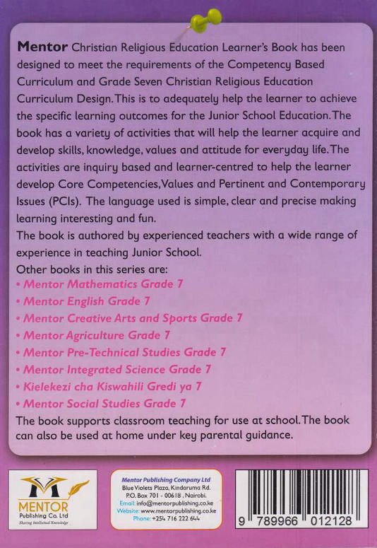 Mentor CRE Grade 7 (Rationalised)