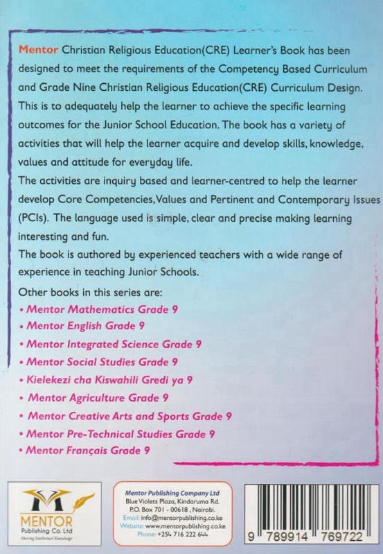 Mentor CRE Grade 9 (Rationalised)