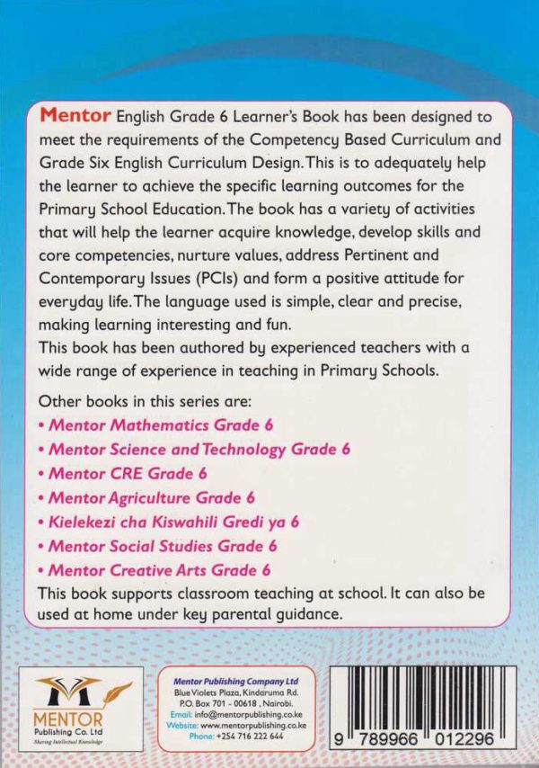 Mentor English Grade 6 (Rationalised)
