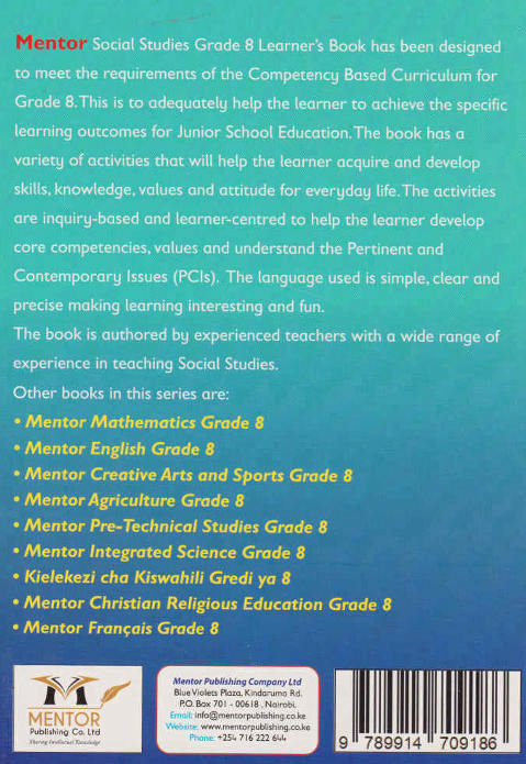 Mentor Social Studies Grade 8 (Rationalised)