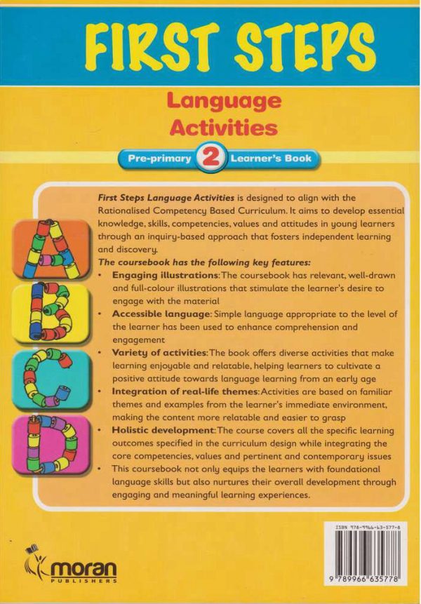 Moran First Steps Language Activities PP2 (Rationalised)