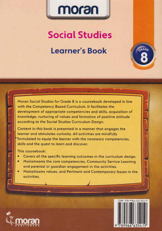 Moran Social Studies Grade 8 (Rationalised)