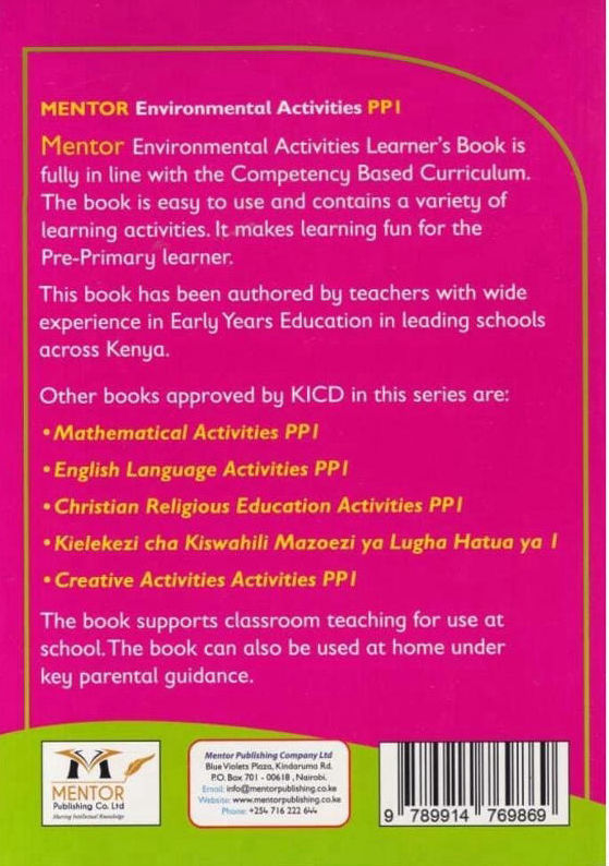 Mentor Environmental Activities PP1 (Rationalised)