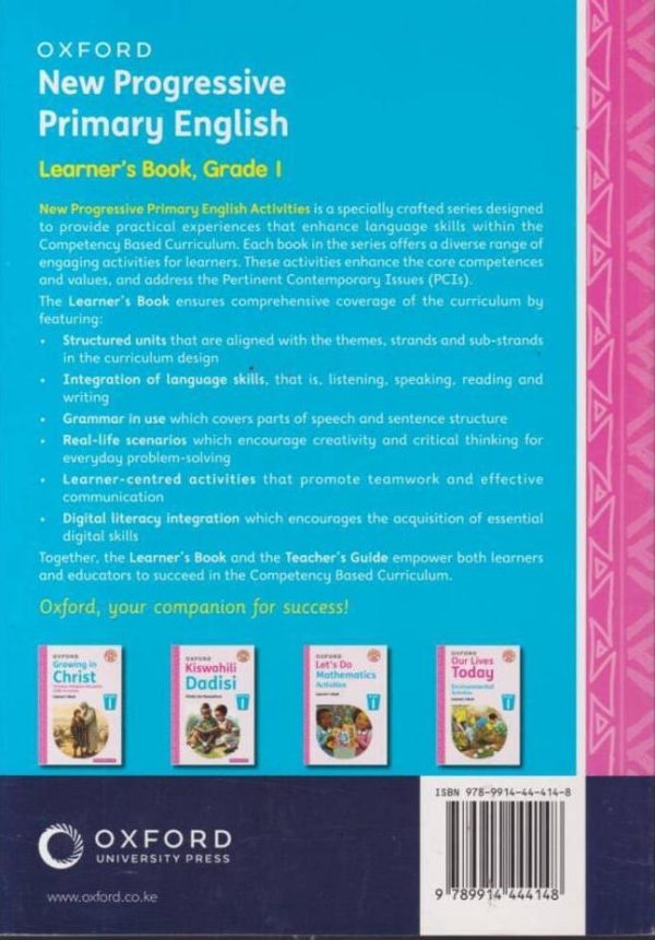 Oxford New Progressive Primary English GD1 (Rationalised)