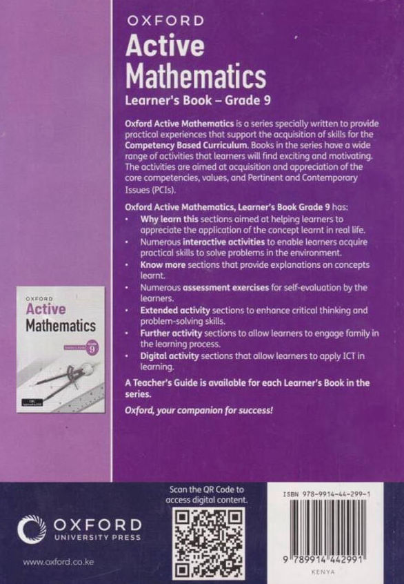 Oxford Active Mathematics Grade 9 (Rationalised)