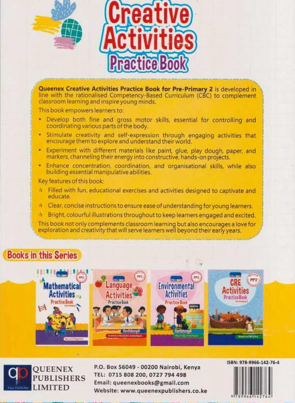 Queenex Creative Activities Practice Book PP2 (Rationalised)