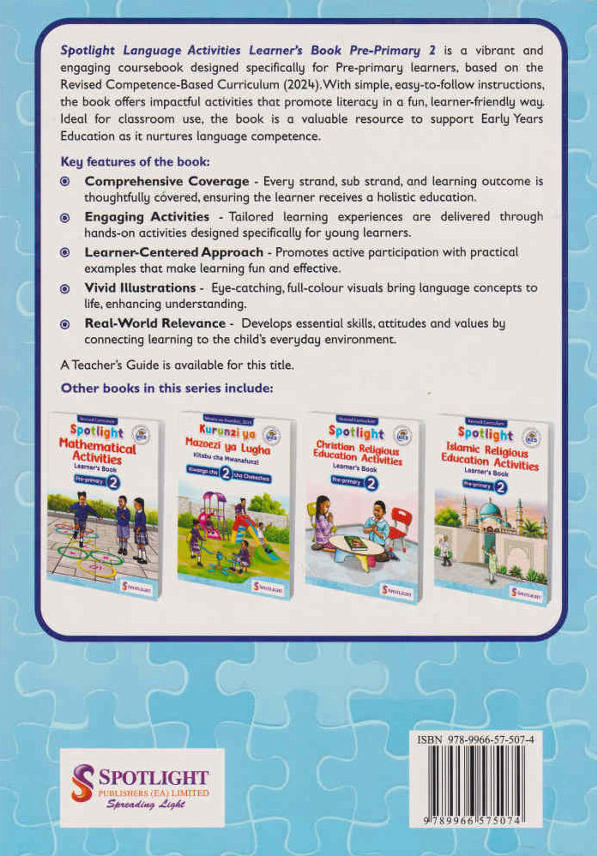 Spotlight Language Activities PP2 (Rationalised)