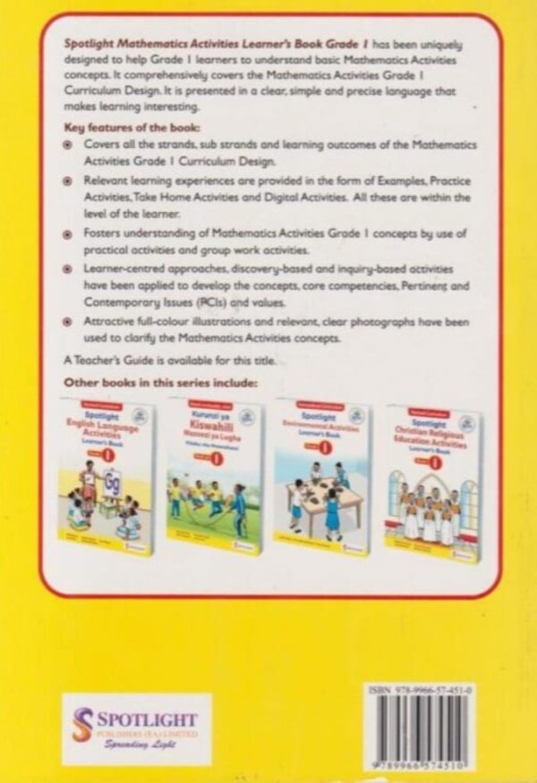 Spotlight Mathematics Activities Grade 1 (Rationalised)