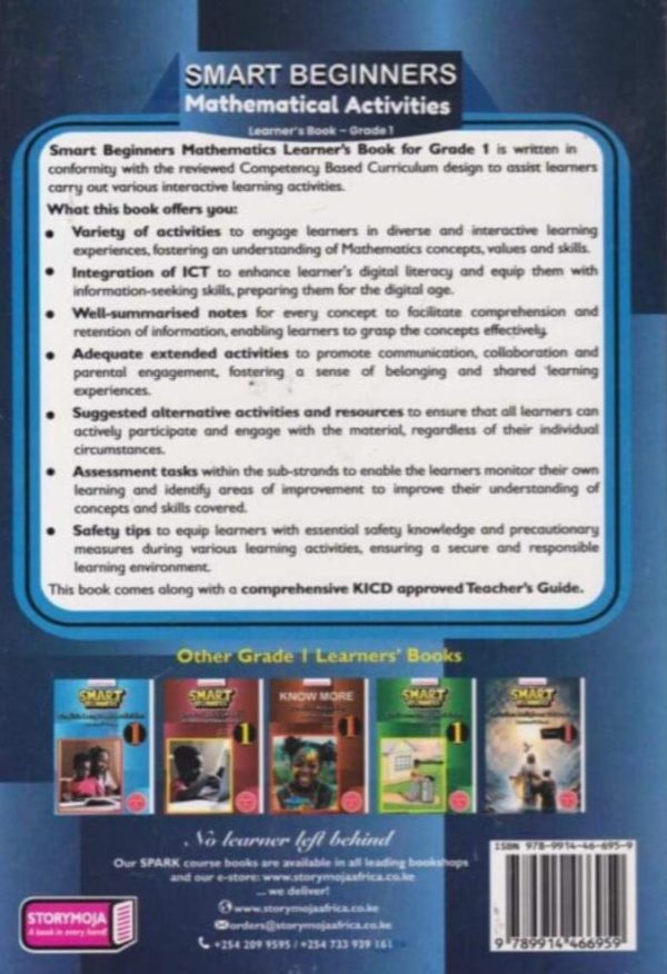 Storymoja Smart Beginners Mathematics GD1 (Rationalised)