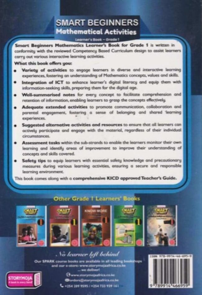 Storymoja-Smart-Beginners-Mathematics-Grade-1-Rationalised-Riki-Bookshop